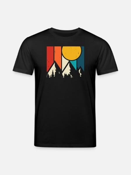 Hiking Hiker Mountaineer Gift - Stanley/Stella CREATOR Unisex Organic T-Shirt - black