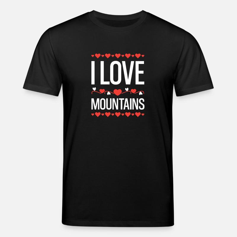 Ich liebe Berge  - Stanley/Stella Unisex Bio-T-Shirt CREATOR  - Schwarz