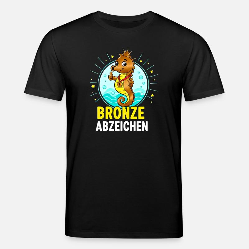 Bronze Badge Swimming Course Passed - Stanley/Stella CREATOR Unisex Organic T-Shirt - black