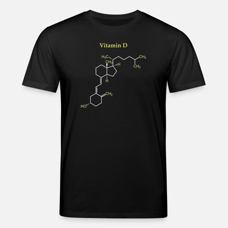 Vitamin D Structure - Stanley/Stella CREATOR Unisex Organic T-Shirt - black