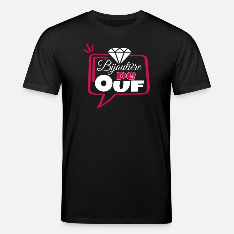 Bijoutière de Ouf - T-shirt bio CREATOR Stanley/Stella Unisexe - noir