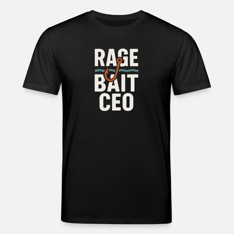 Rage Bait Hook, Funny meme  - Stanley/Stella CREATOR Unisex Organic T-Shirt - black