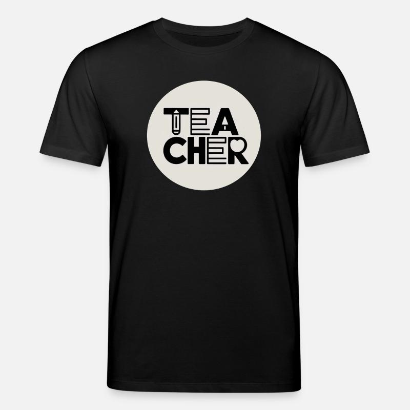 Lehrerdesign mit Bleistift-Typografie - Stanley/Stella Unisex Bio-T-Shirt CREATOR  - Schwarz