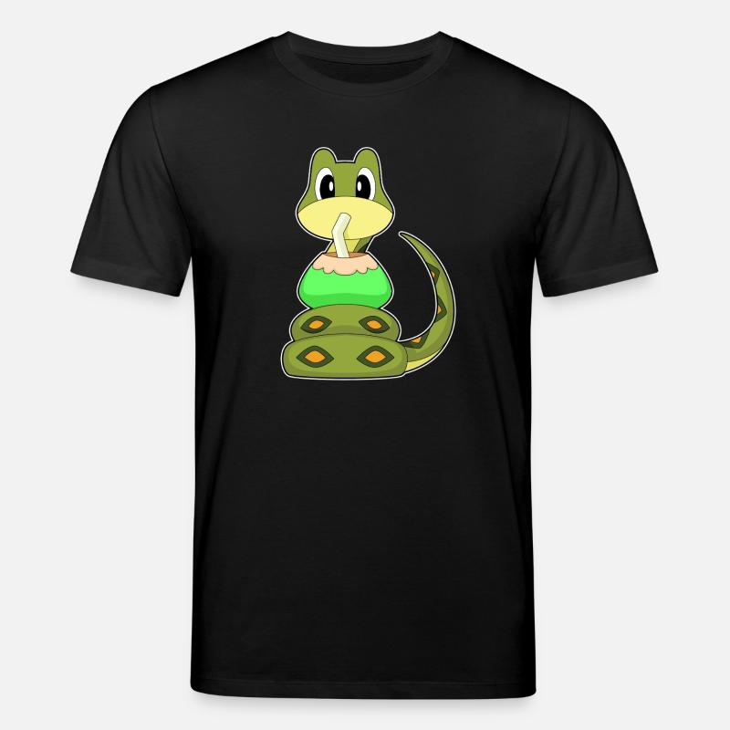 Schlange Strand Kokosnuss Sommer - T-shirt bio CREATOR Stanley/Stella Unisexe - noir