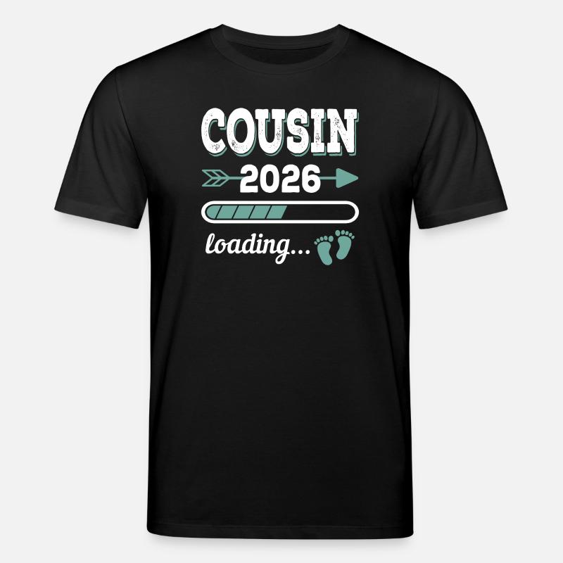Cousin 2026 Loading Großer Cousin - Stanley/Stella Unisex Bio-T-Shirt CREATOR - Schwarz