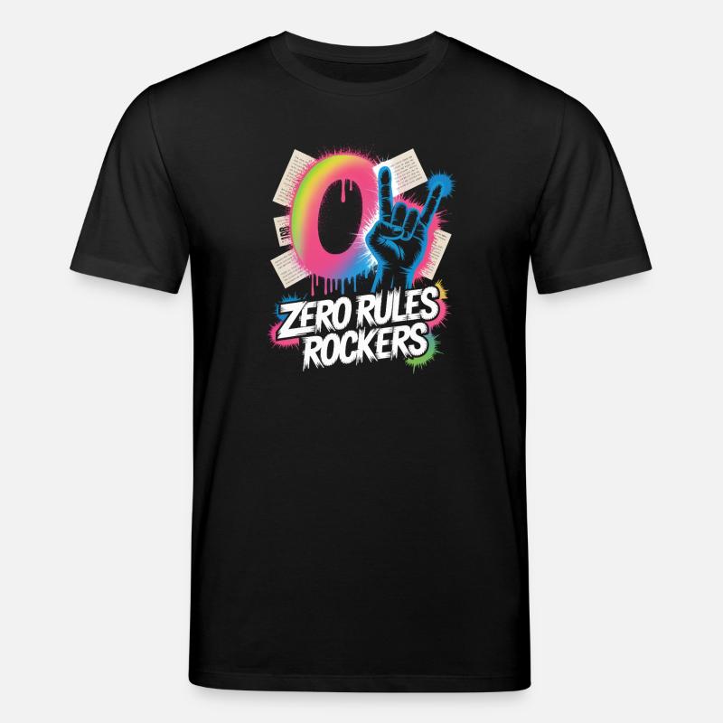 Zero Rules Rockers Musique Punk Rock - T-shirt bio CREATOR Stanley/Stella Unisexe - noir