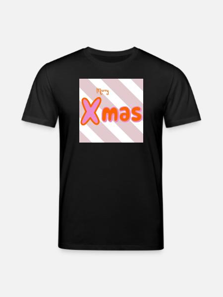 Merry Xmas Groovy Typo - Stanley/Stella CREATOR Unisex Organic T-Shirt - black