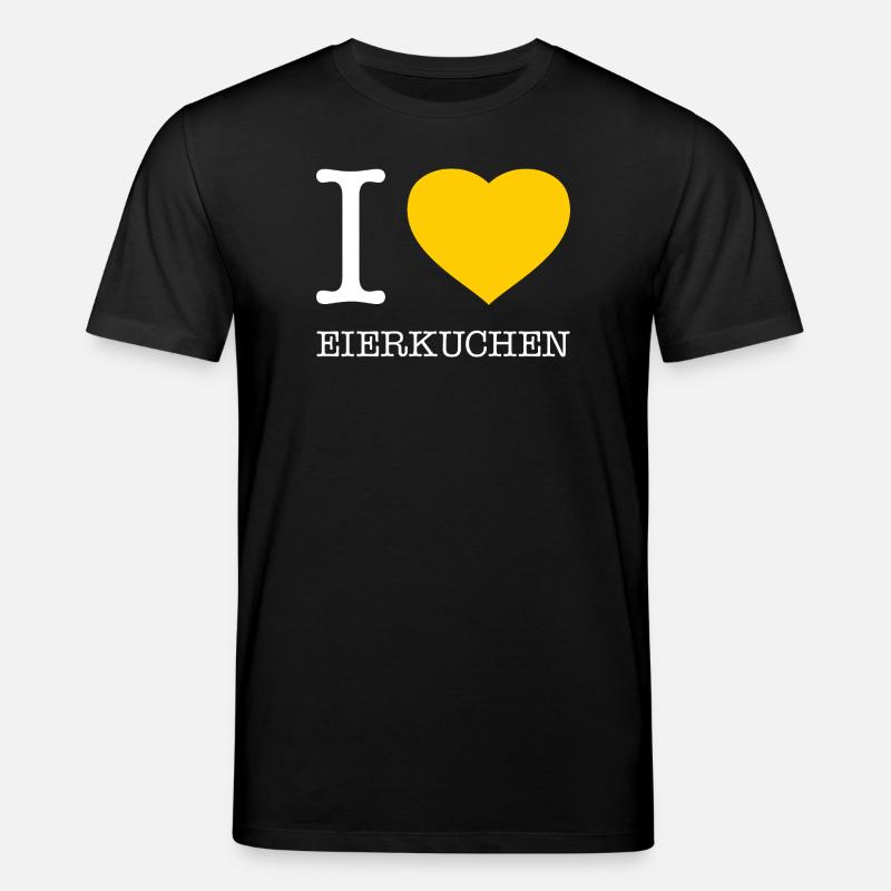 I love Eierkuchen - Stanley/Stella Unisex Bio-T-Shirt CREATOR  - Schwarz