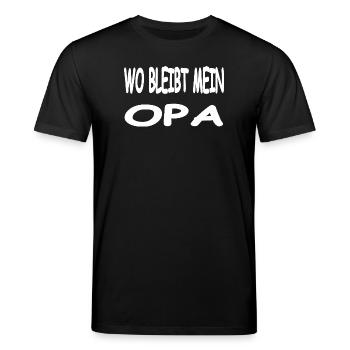 Opa - Stanley/Stella Unisex Bio-T-Shirt CREATOR  - Schwarz - Vorne - Alina (178cm) & Michal (187cm)