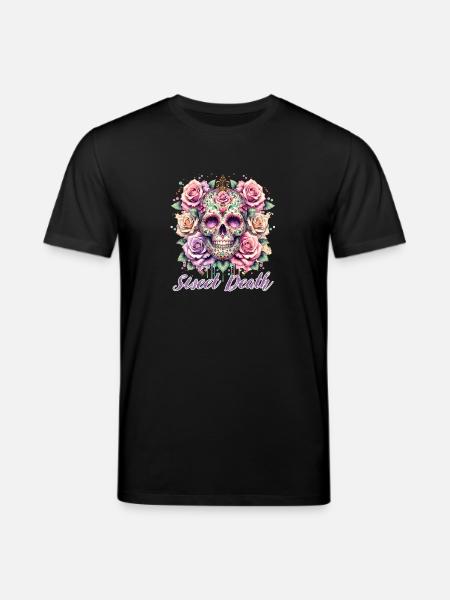 Fleurs Crâne Beauté Floraison - T-shirt bio CREATOR Stanley/Stella Unisexe - noir
