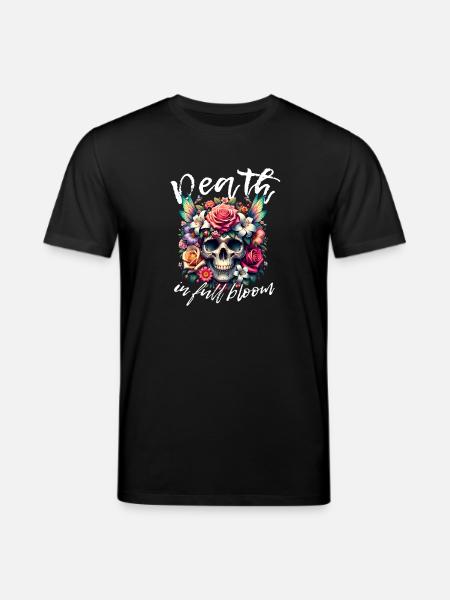 Fleurs Crâne Beauté Floraison - T-shirt bio CREATOR Stanley/Stella Unisexe - noir