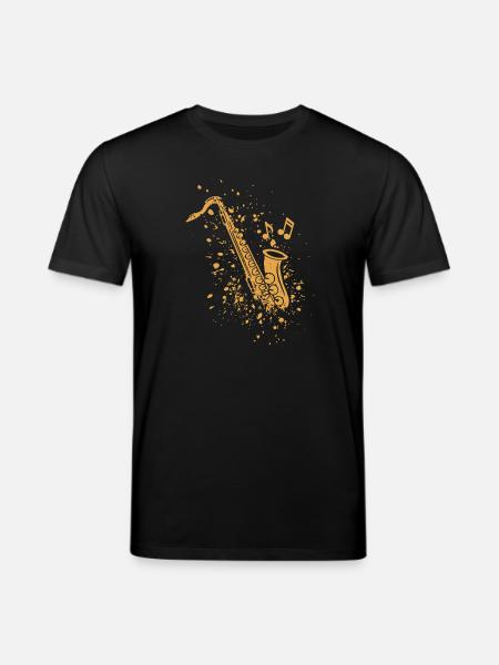Saxophone Jazz Saxophonist Orchestra Musicians - Stanley/Stella CREATOR Unisex Organic T-Shirt - black
