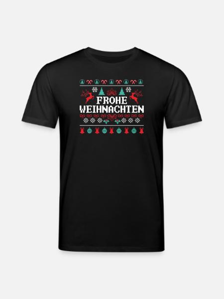 Joyeux Noël Motif Renne - T-shirt bio CREATOR Stanley/Stella Unisexe - noir