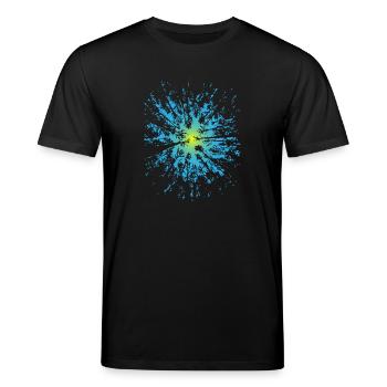 Sentier forestier Randonnée pédestre - Arbres Nature Nature sauvage - T-shirt bio CREATOR Stanley/Stella Unisexe - noir - Devant - Alina (178cm) & Michal (187cm)