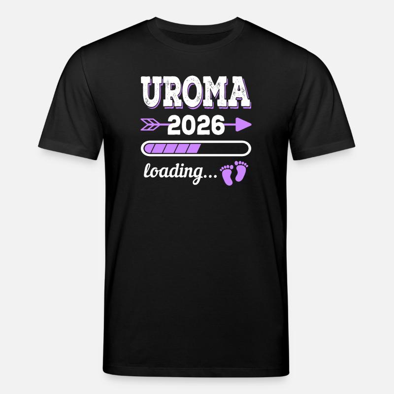 Uroma 2026 Loading Schwangerschaft Geschenkidee - Stanley/Stella Unisex Bio-T-Shirt CREATOR - Schwarz