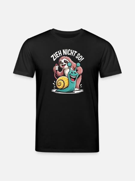 Don't Pull So Sloth Humor - Stanley/Stella CREATOR Unisex Organic T-Shirt - black