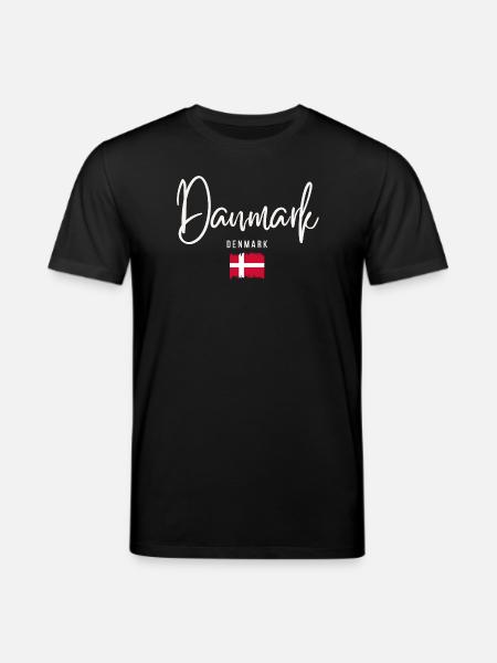Danish roots, I love Denmark - Stanley/Stella CREATOR Unisex Organic T-Shirt - black