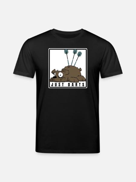 Funny darts comic motif. JUST DARTS - Stanley/Stella CREATOR Unisex Organic T-Shirt - black