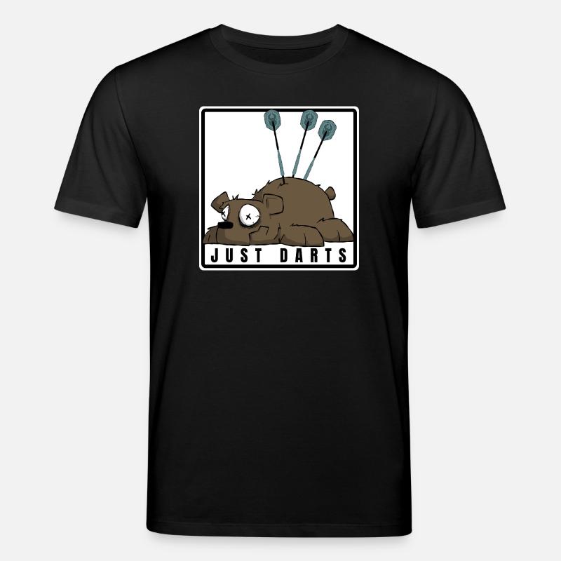 Lustiges Darts Comic Motiv. JUST DARTS - Stanley/Stella Unisex Bio-T-Shirt CREATOR - Schwarz
