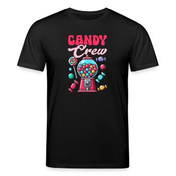 Candy Crew Decoration Candy Lover Sweet Tooth - Stanley/Stella CREATOR Unisex Organic T-Shirt - black - Front - Alina (178cm) & Michal (187cm)