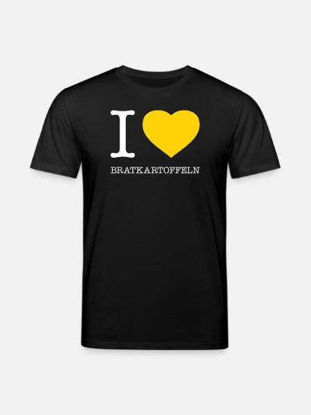 I love fried potatoes - Stanley/Stella CREATOR Unisex Organic T-Shirt - black