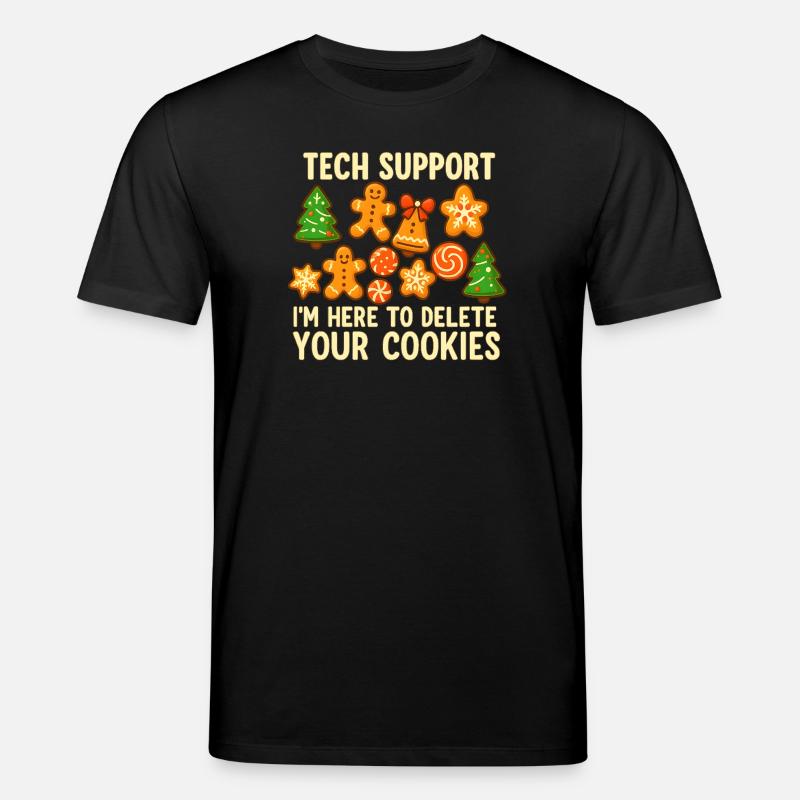 Support technique Cookie Noël Mème - T-shirt bio CREATOR Stanley/Stella Unisexe - noir