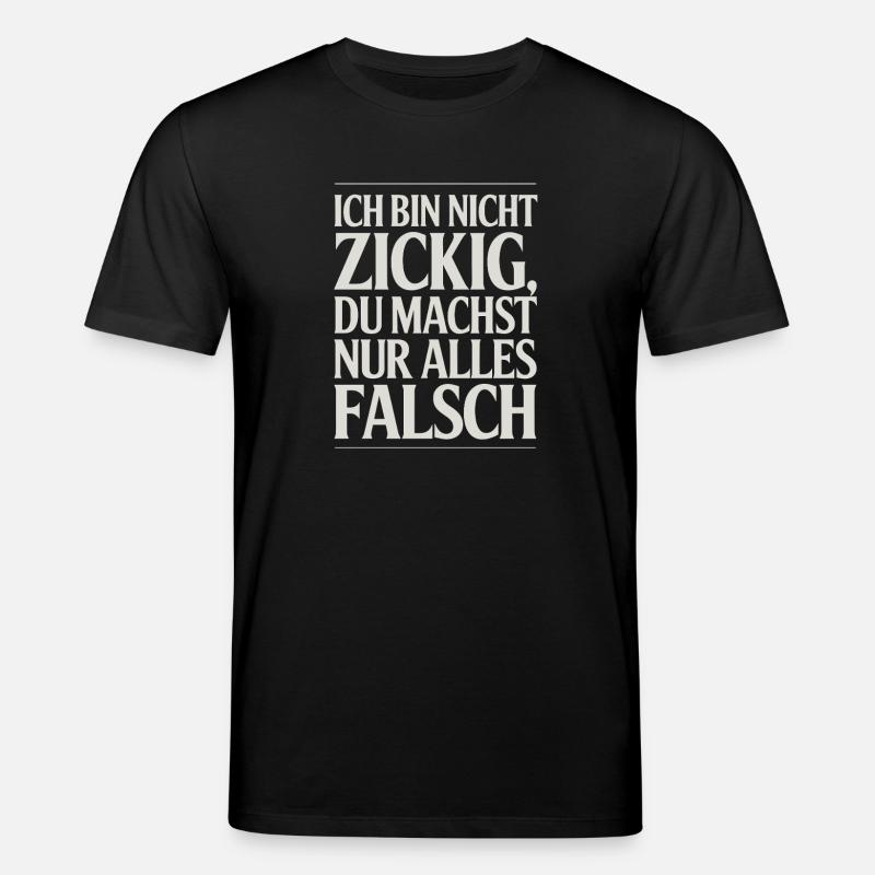 Ich bin nicht Spruch - Stanley/Stella Unisex Bio-T-Shirt CREATOR  - Schwarz