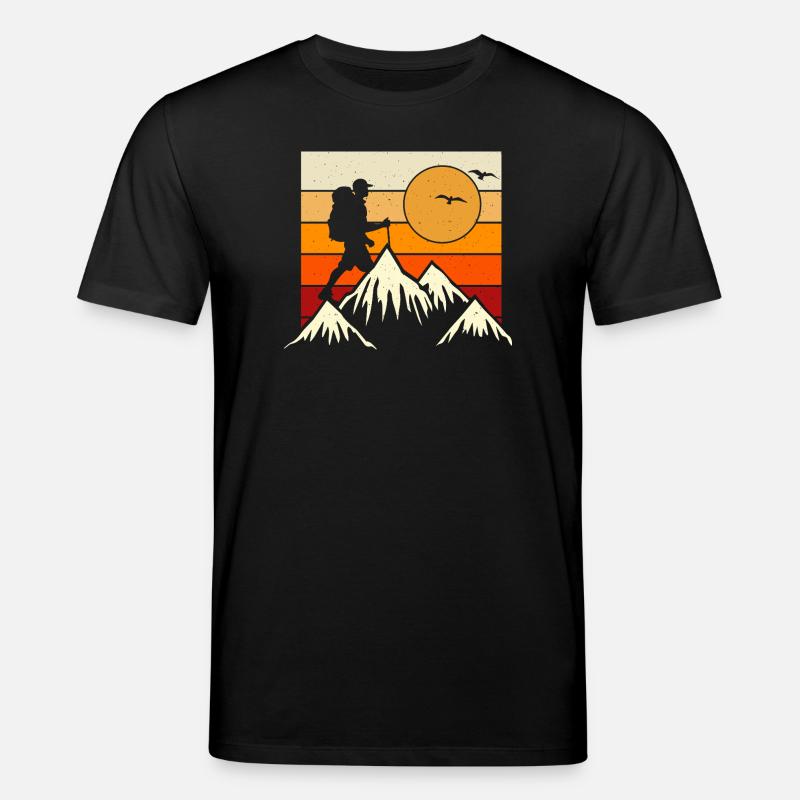 Wandern Wanderer Bergsteiger Geschenk - Stanley/Stella Unisex Bio-T-Shirt CREATOR - Schwarz