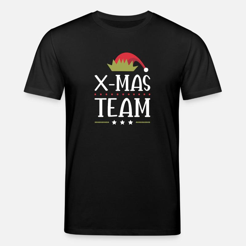X-Mas Team - Stanley/Stella Unisex Bio-T-Shirt CREATOR  - Schwarz