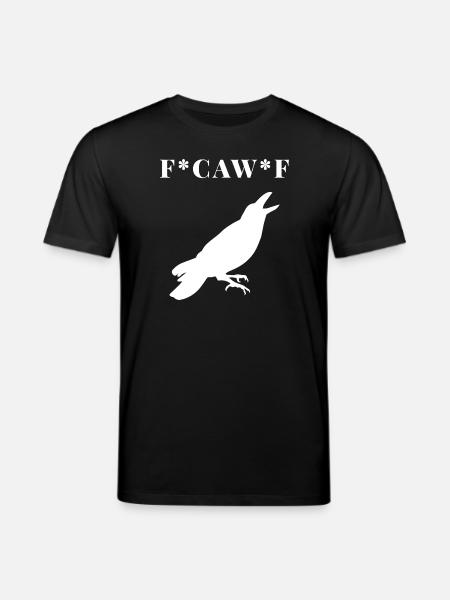 FCAWF Funny Crow Bird Design - Stanley/Stella CREATOR Unisex Organic T-Shirt - black