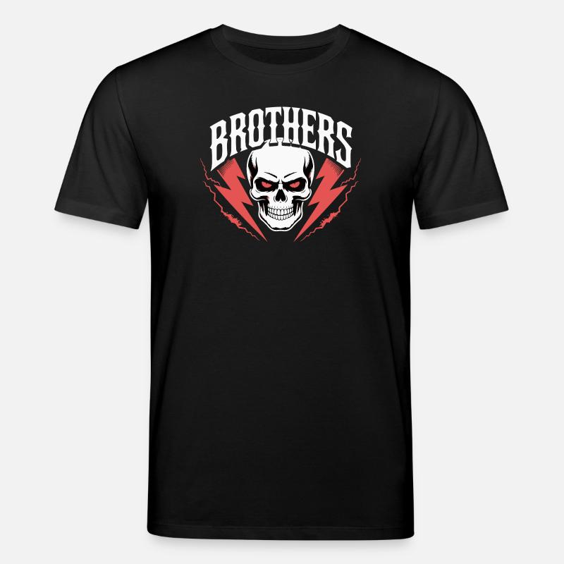 Brothers Skull Thunder Crest - T-shirt bio CREATOR Stanley/Stella Unisexe - noir