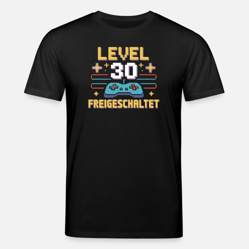 Level 30 Unlocked Controller - Stanley/Stella CREATOR Unisex Organic T-Shirt - black