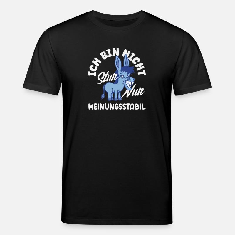 Nicht stur nur Meinungsstabil - Stanley/Stella Unisex Bio-T-Shirt CREATOR - Schwarz