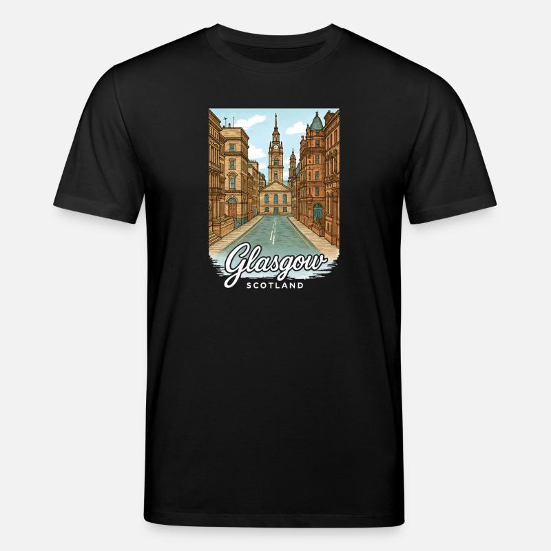 Glasgow Schottland - Stanley/Stella Unisex Bio-T-Shirt CREATOR  - Schwarz