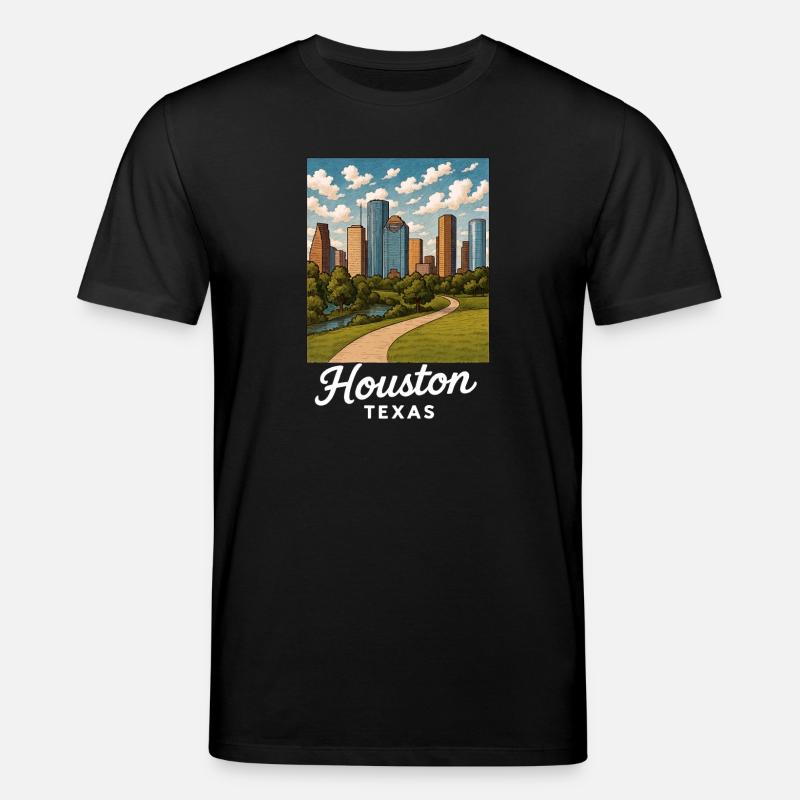 Houston Texas - Stanley/Stella Unisex Bio-T-Shirt CREATOR - Schwarz