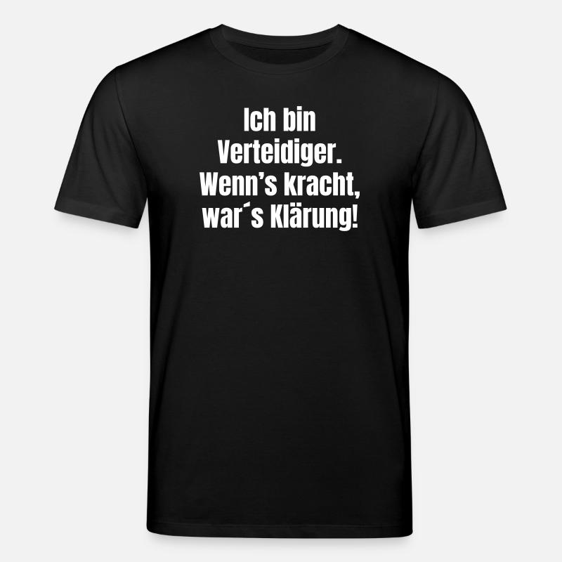 Ich bin Verteidiger Klärung mit Krach - Stanley/Stella Unisex Bio-T-Shirt CREATOR - Schwarz
