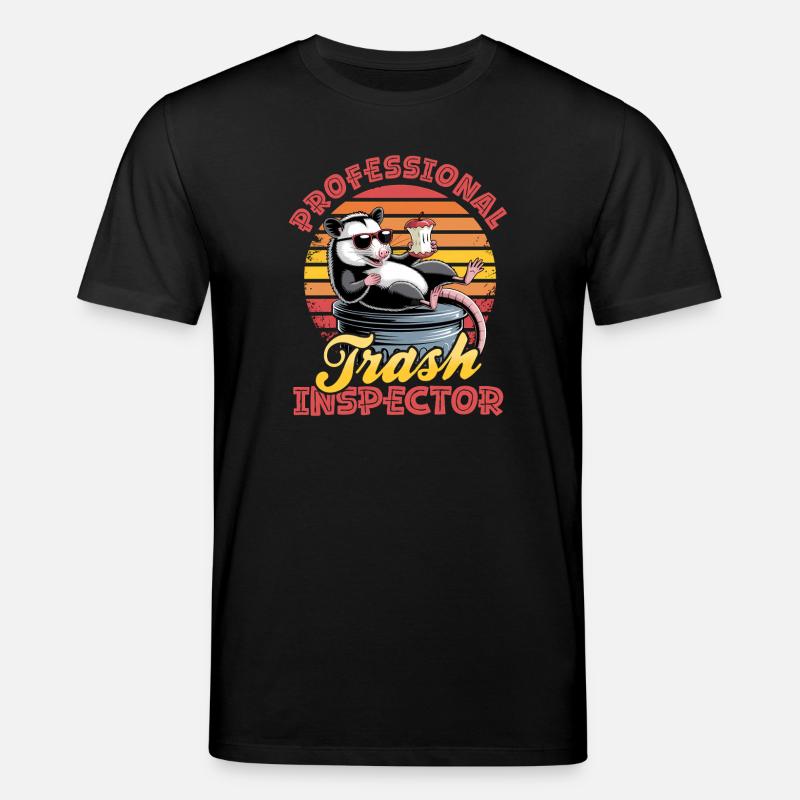 Funny Opossum - Stanley/Stella Unisex Bio-T-Shirt CREATOR  - Schwarz