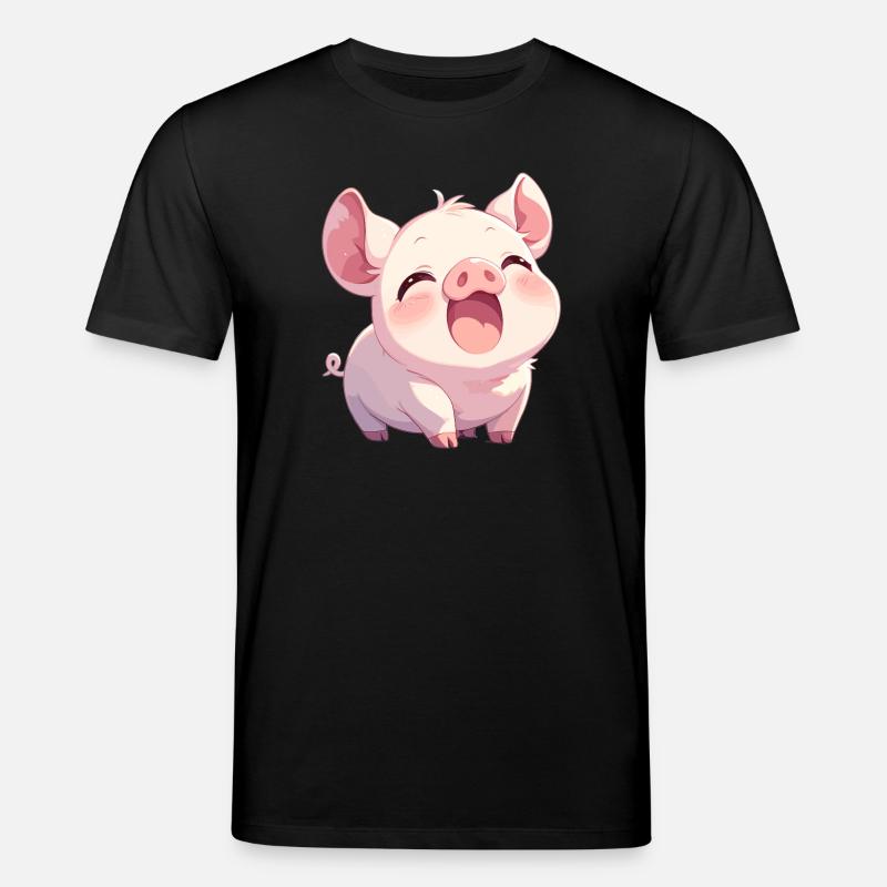 Schweine Schwein - Stanley/Stella Unisex Bio-T-Shirt CREATOR  - Schwarz