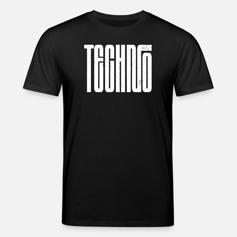 Typographie rétro techno audacieuse - T-shirt bio CREATOR Stanley/Stella Unisexe - noir