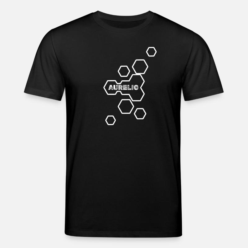 Aurelio als Name - Stanley/Stella Unisex Bio-T-Shirt CREATOR  - Schwarz