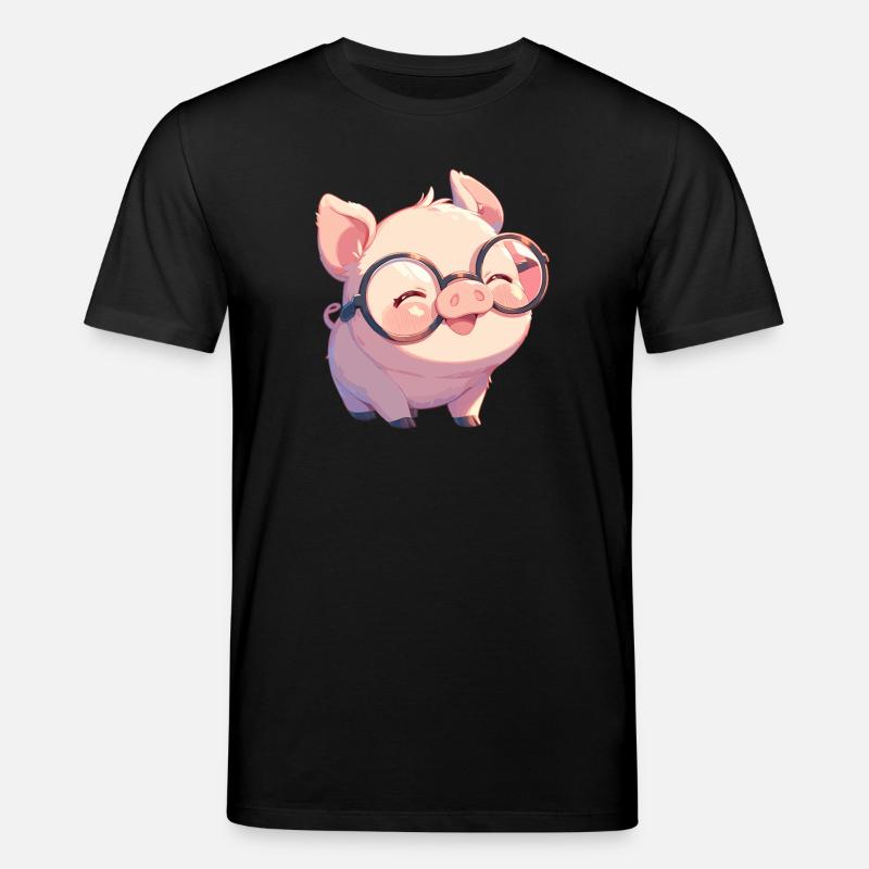 Schweine Schwein - Stanley/Stella Unisex Bio-T-Shirt CREATOR  - Schwarz