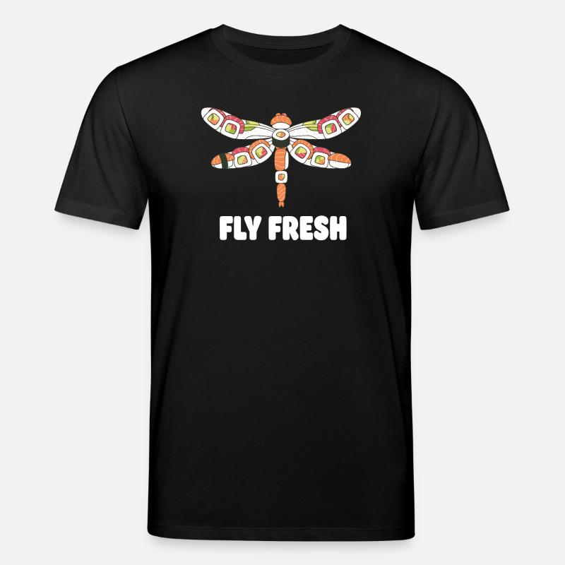 Sushi Libellule Fly Fresh - T-shirt bio CREATOR Stanley/Stella Unisexe - noir
