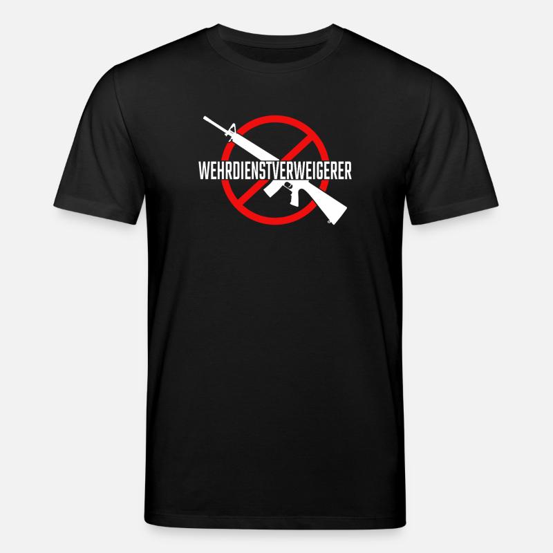 Wehrdienstverweigerer - Stanley/Stella Unisex Bio-T-Shirt CREATOR  - Schwarz