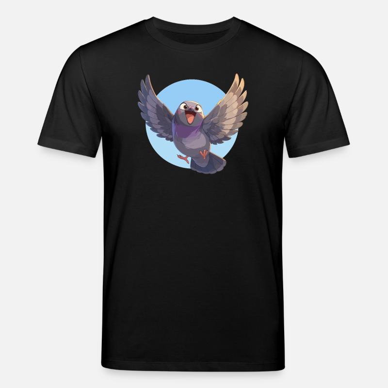 Tauben Taube - Stanley/Stella Unisex Bio-T-Shirt CREATOR  - Schwarz