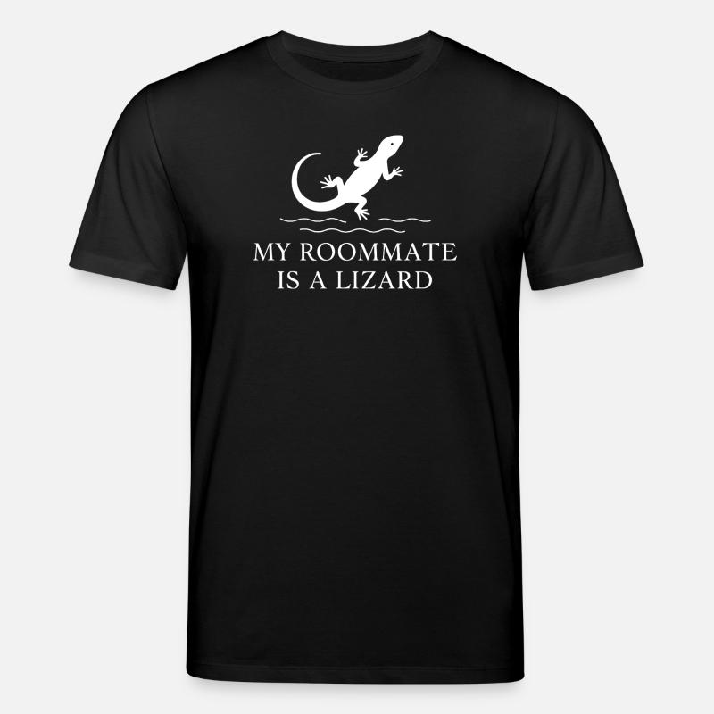 Mon colocataire est un lézard - T-shirt bio CREATOR Stanley/Stella Unisexe - noir