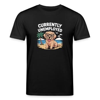Labrador Retriever drôle actuellement au chômage - T-shirt bio CREATOR Stanley/Stella Unisexe - noir - Devant - Alina (178cm) & Michal (187cm)
