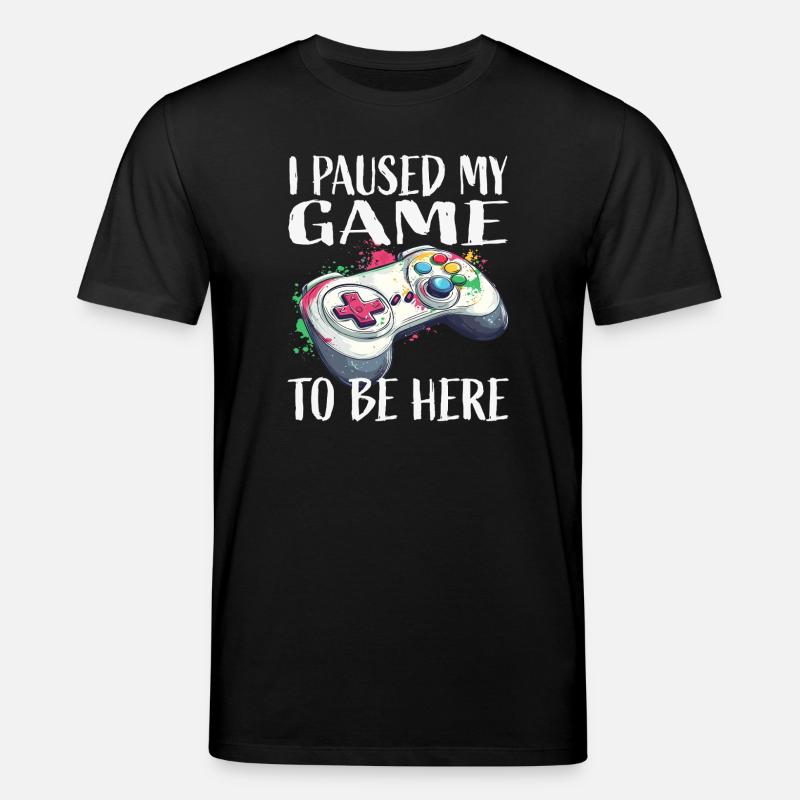 Ich pausierte mein Spiel Controller - Stanley/Stella Unisex Bio-T-Shirt CREATOR  - Schwarz