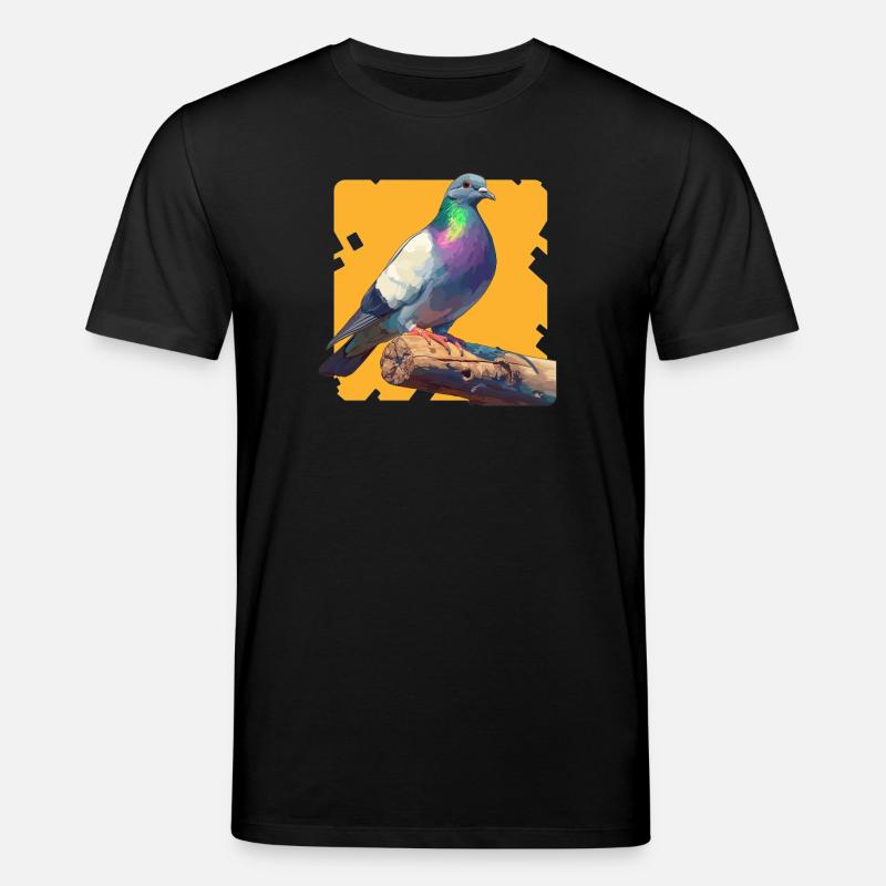 Tauben Taube - Stanley/Stella Unisex Bio-T-Shirt CREATOR - Schwarz