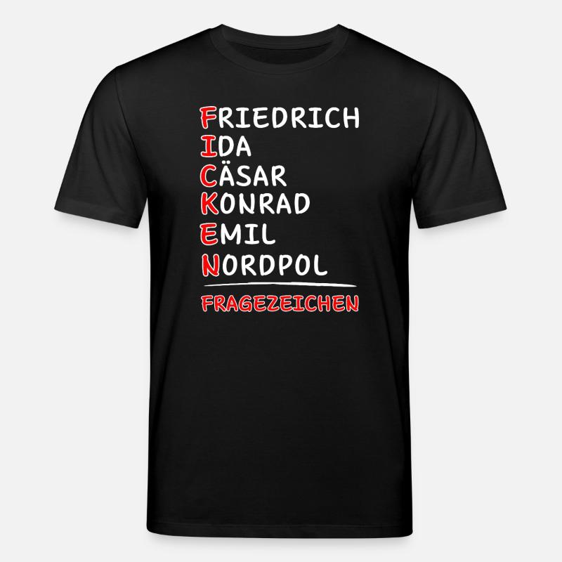 Funkalphabet-Friedrich Ida Caesar Kaufmann Emil... - Stanley/Stella CREATOR Unisex Organic T-Shirt - black