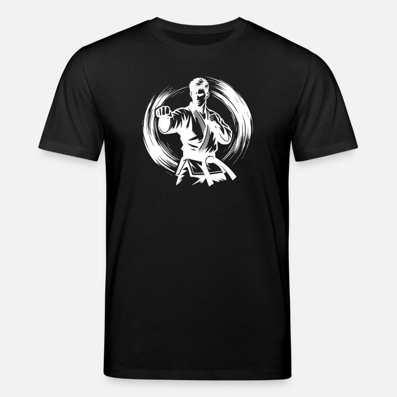 Dynamische Kampfpose Perfekte Karate Silhouette - Stanley/Stella Unisex Bio-T-Shirt CREATOR  - Schwarz
